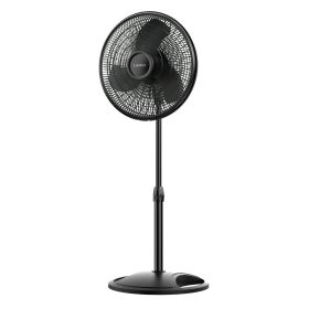 16' 3-Speed Adjustable Oscillating Pedestal Fan, Black, S16500 New